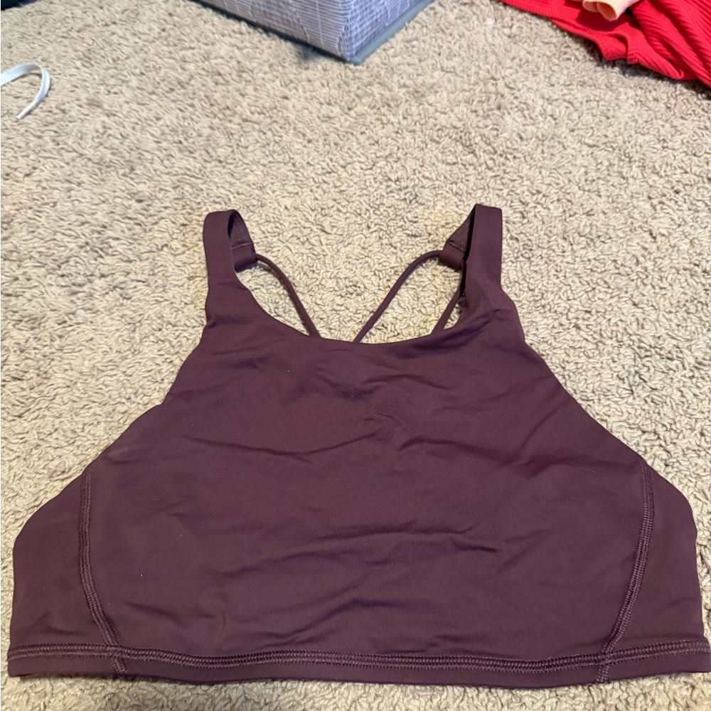 Lululemon Athletica Brown Sports Bra with Medium Support